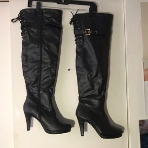 Above the Knee High heel boots size 9